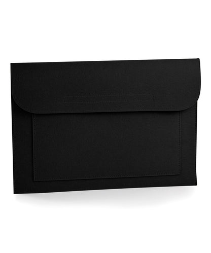 Tryck din logga på Laptopfodral från Bagbase - Anpassa Filtslip för laptop/dokument i färgen Svart One Size för företag, föreningar och privatpersoner