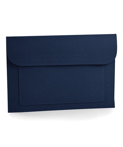 Tryck din logga på Laptopfodral från Bagbase - Anpassa Filtslip för laptop/dokument i färgen Marinblå One Size för företag, föreningar och privatpersoner