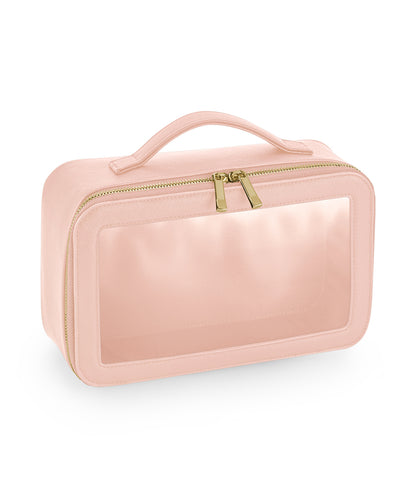 Tryck din logga på Väskor från Bagbase - Anpassa Boutique resefodral med genomskinligt fönster i färgen Ljusröd One Size för företag, föreningar och privatpersoner