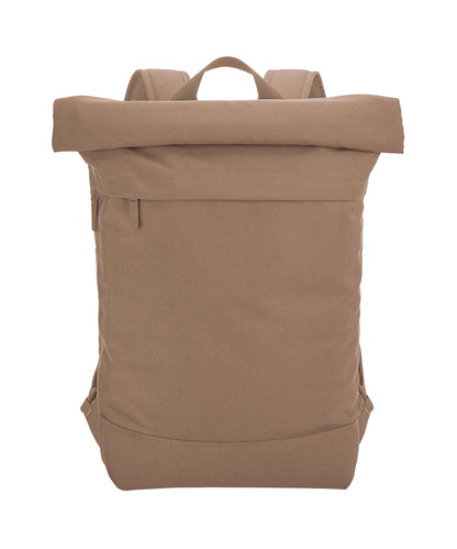 Tryck din logga på Väskor från Bagbase - Anpassa Simplicity ryggsäck med rullgardinslock i färgen Mörkbrun One Size för företag, föreningar och privatpersoner