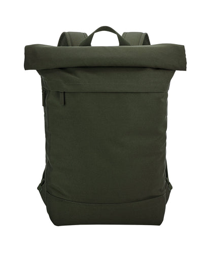 Tryck din logga på Väskor från Bagbase - Anpassa Simplicity ryggsäck med rullgardinslock i färgen Mellan grön One Size för företag, föreningar och privatpersoner