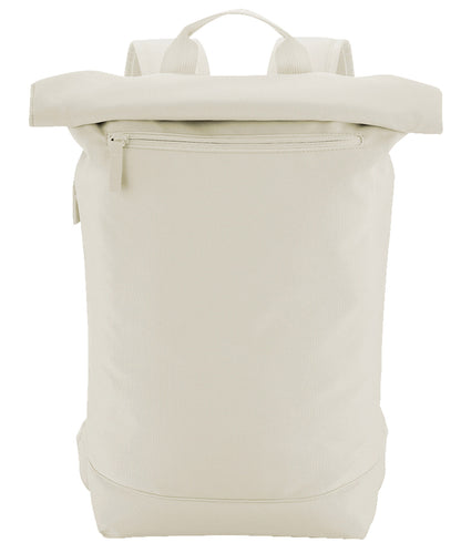 Tryck din logga på Väskor från Bagbase - Anpassa Simplicity ryggsäck med rulltopp lite i färgen Beige One Size för företag, föreningar och privatpersoner