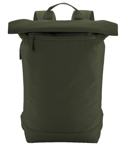 Tryck din logga på Väskor från Bagbase - Anpassa Simplicity ryggsäck med rulltopp lite i färgen Mellan grön One Size för företag, föreningar och privatpersoner