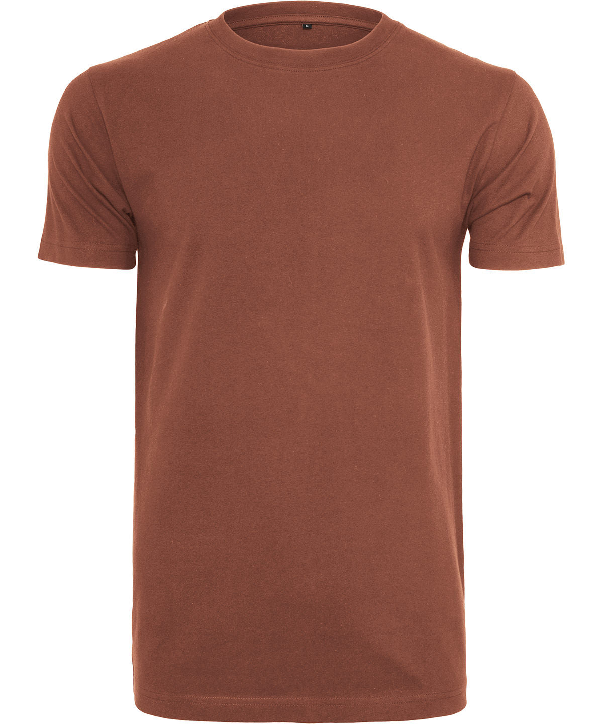 Tryck din logga på T-shirts från Build Your Brand - Anpassa Classic Crew Neck T-Shirt i färgen Mörkbrun för företag, föreningar och privatpersoner