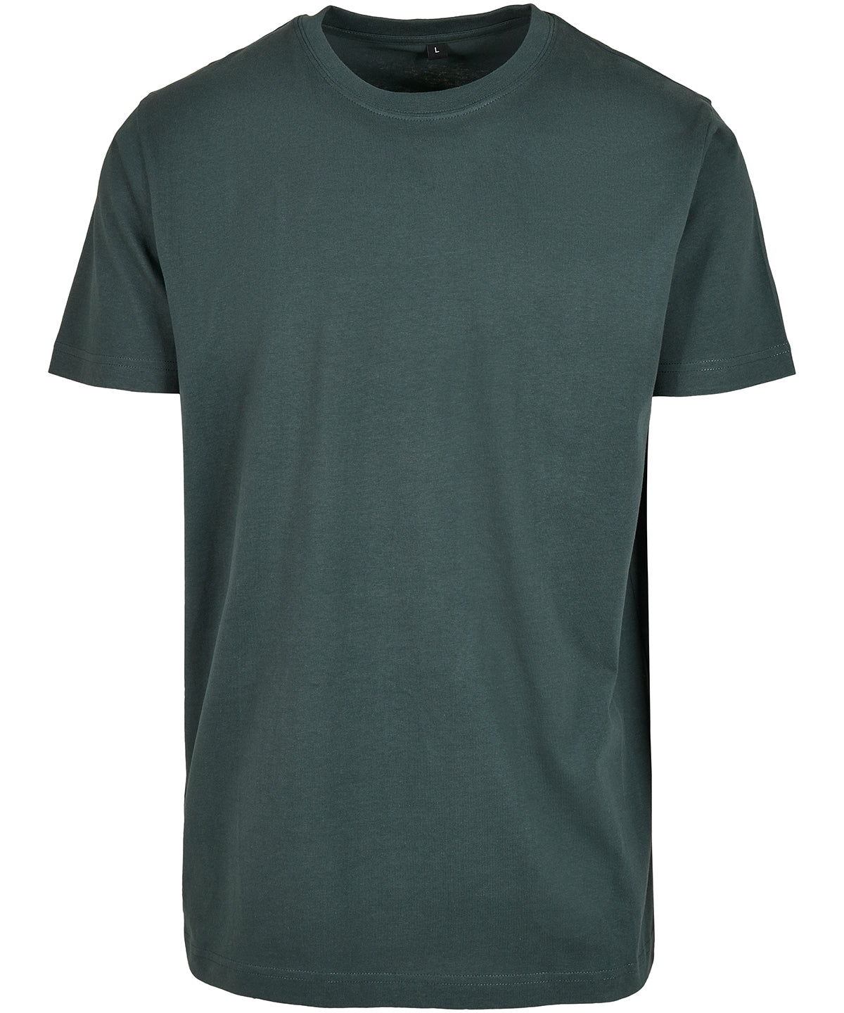 Tryck din logga på T-shirts från Build Your Brand - Anpassa Classic Crew Neck T-Shirt i färgen Djup grön för företag, föreningar och privatpersoner