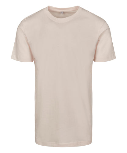 Tryck din logga på T-shirts från Build Your Brand - Anpassa Classic Crew Neck T-Shirt i färgen Ljusrosa för företag, föreningar och privatpersoner