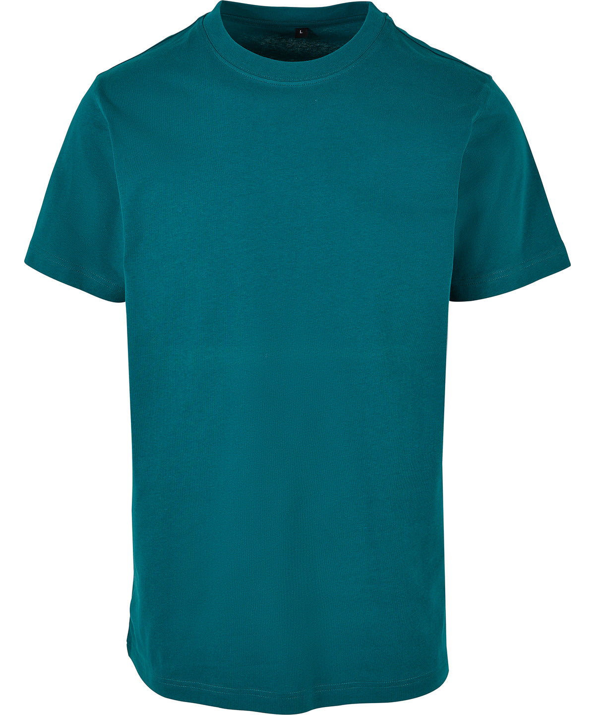 Tryck din logga på T-shirts från Build Your Brand - Anpassa Classic Crew Neck T-Shirt i färgen Mellan grön för företag, föreningar och privatpersoner