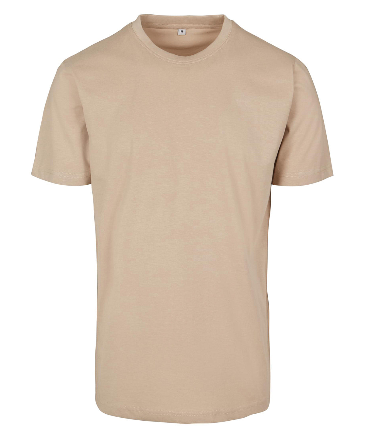 Tryck din logga på T-shirts från Build Your Brand - Anpassa Classic Crew Neck T-Shirt i färgen Naturligt för företag, föreningar och privatpersoner