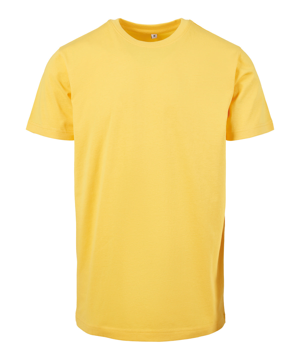 Tryck din logga på T-shirts från Build Your Brand - Anpassa Classic Crew Neck T-Shirt i färgen Mellan gul för företag, föreningar och privatpersoner