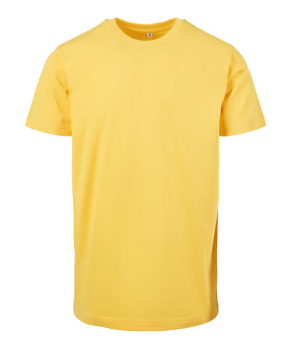 Tryck din logga på T-shirts från Build Your Brand - Anpassa Classic Crew Neck T-Shirt i färgen Mellan gul för företag, föreningar och privatpersoner