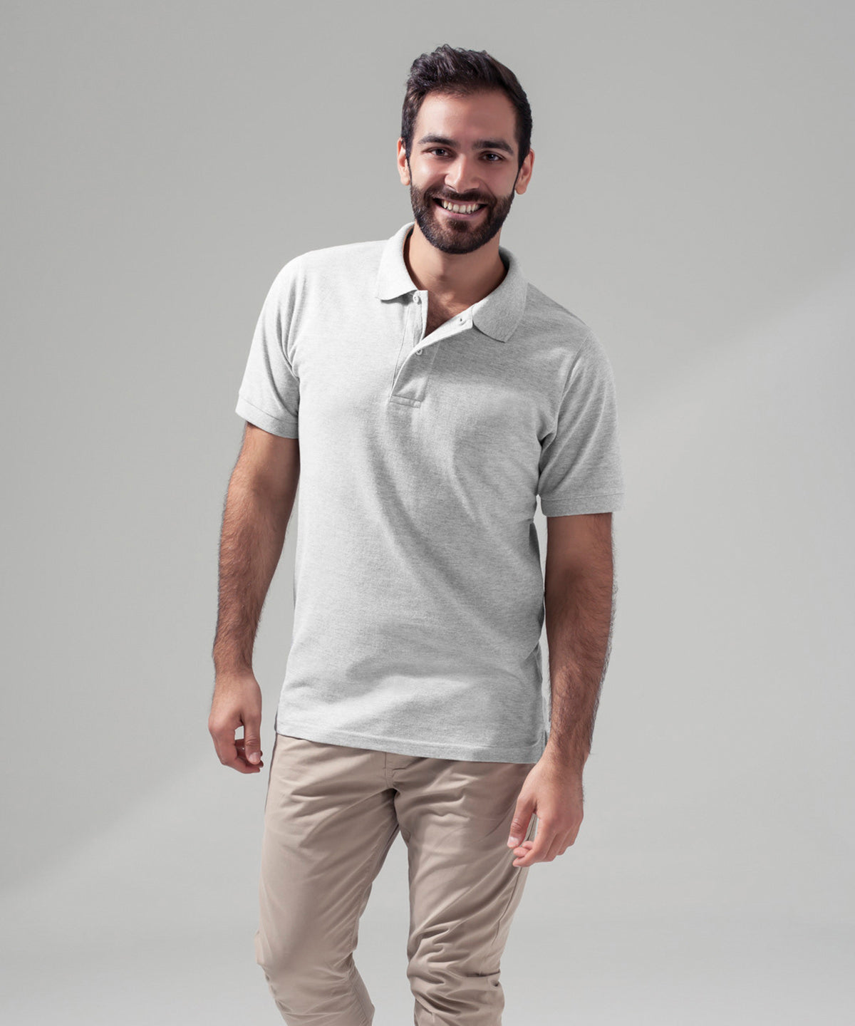 Tryck din logga på Piké från Build Your Brand - Anpassa Long Piqué Polo i färgen för företag, föreningar och privatpersoner