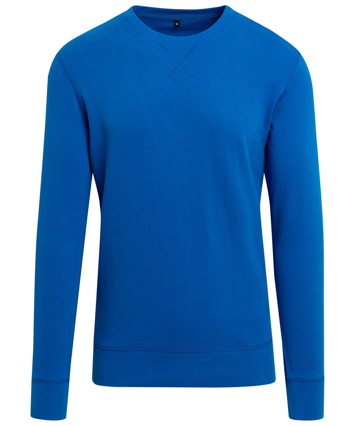 Tryck din logga på Sweatshirts från Build Your Brand - Anpassa Build Your Brand - Lätt Crew Sweatshirt i färgen Mellanblå för företag, föreningar och privatpersoner