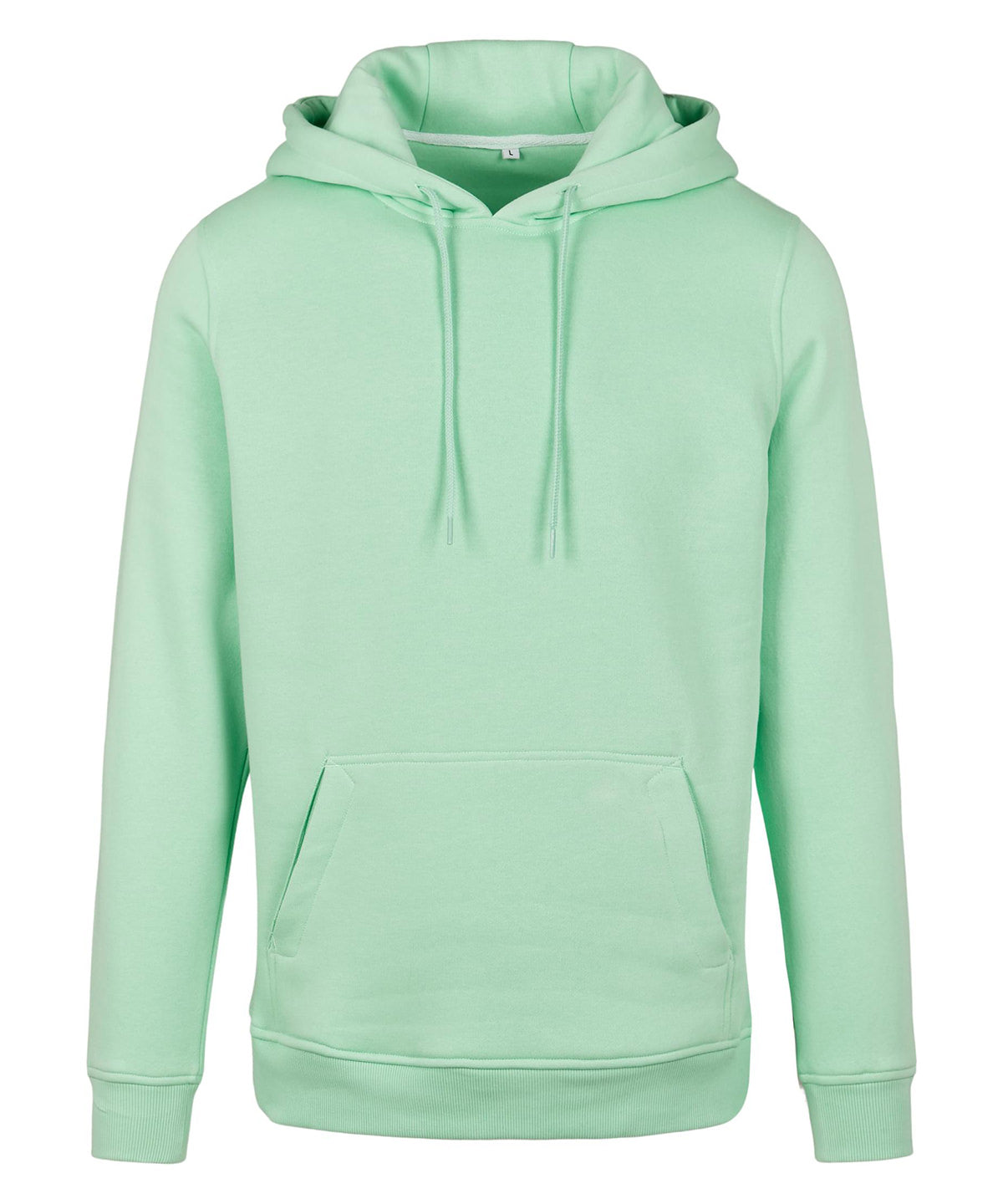 Tryck din logga på Hoodies från Build Your Brand - Anpassa Build Your Brand - Kraftig Hoodie i färgen Mint för företag, föreningar och privatpersoner