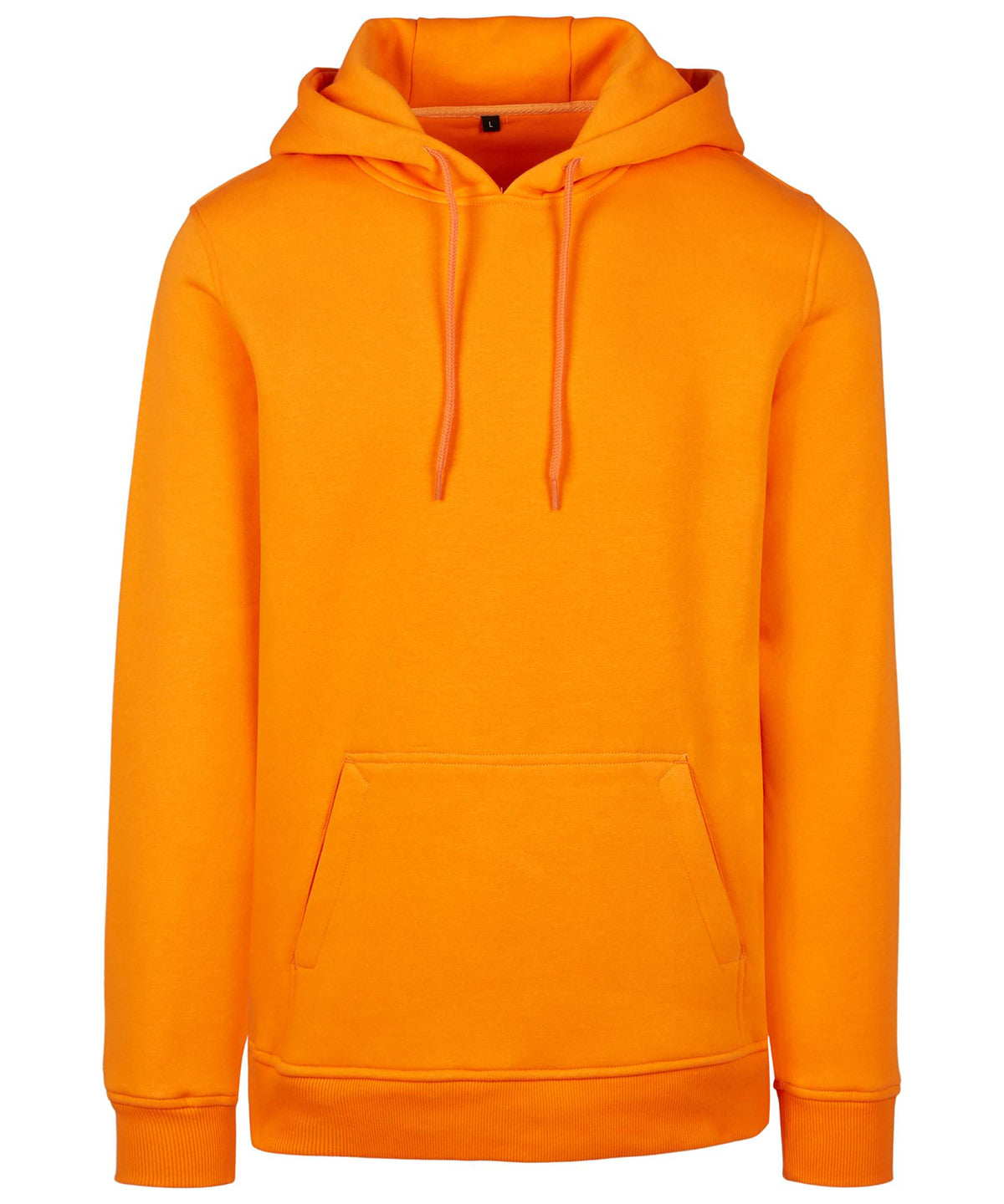 Tryck din logga på Hoodies från Build Your Brand - Anpassa Build Your Brand - Kraftig Hoodie i färgen Mellan Orange för företag, föreningar och privatpersoner