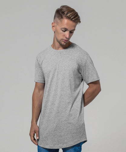 Tryck din logga på T-shirts från Build Your Brand - Anpassa Shaped Long Tee i färgen för företag, föreningar och privatpersoner