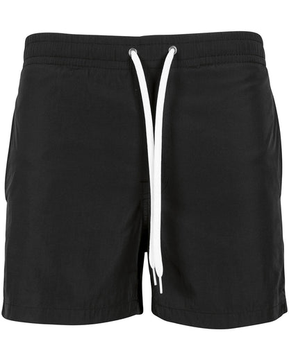 Tryck din logga på Shorts från Build Your Brand - Anpassa Badshorts i färgen Svart för företag, föreningar och privatpersoner