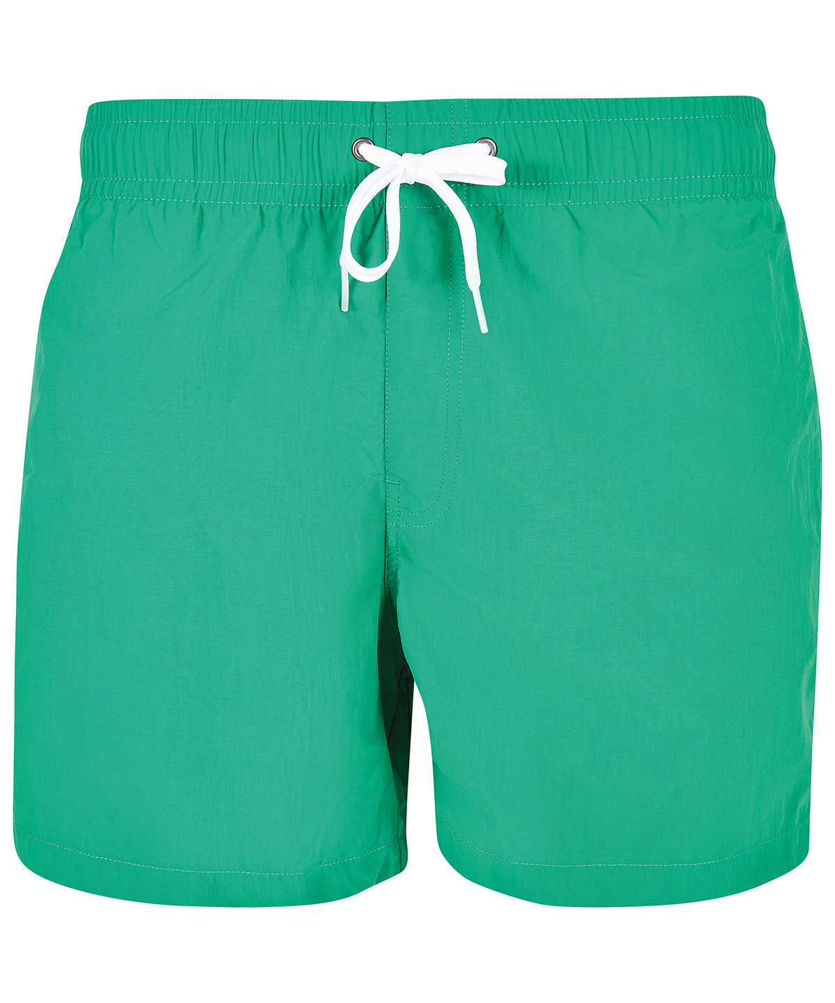 Tryck din logga på Shorts från Build Your Brand - Anpassa Badshorts i färgen Mellan grön för företag, föreningar och privatpersoner