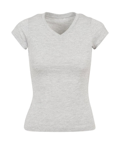 Tryck din logga på T-shirts från Build Your Brand - Anpassa Build Your Brand Basic Tee - Dam i färgen Ljunggrå för företag, föreningar och privatpersoner
