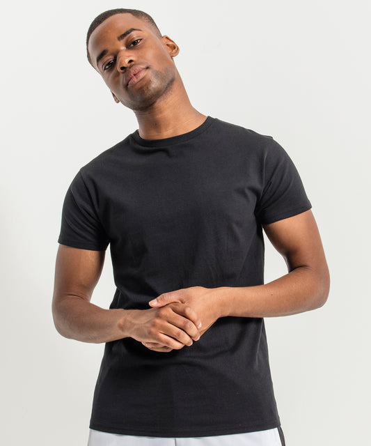 Tryck din logga på T-shirts från Build Your Brand - Anpassa Basic T-Shirt - Herr i färgen för företag, föreningar och privatpersoner