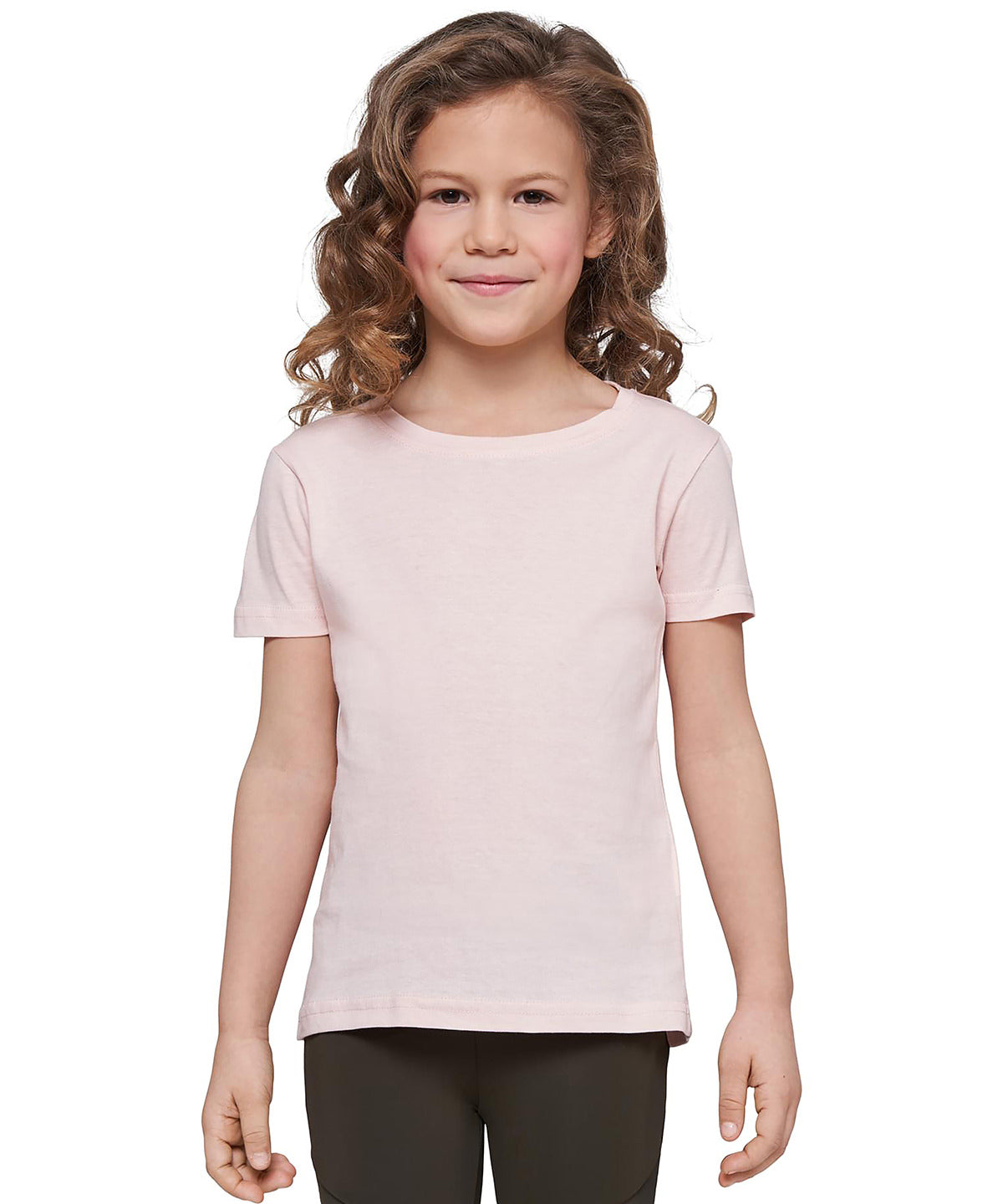 Tryck din logga på T-shirts från Build Your Brand - Anpassa Girls Short Sleeve Tee - Barn i färgen för företag, föreningar och privatpersoner