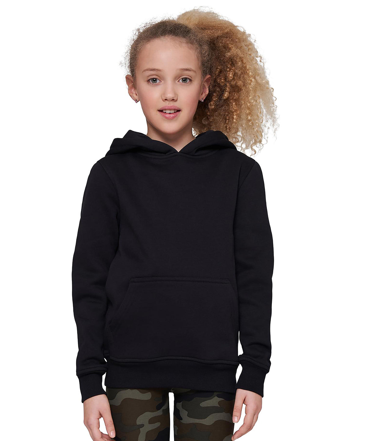 Tryck din logga på Hoodies från Build Your Brand - Anpassa Build Your Brand - Bas Hoodie för Barn i färgen för företag, föreningar och privatpersoner