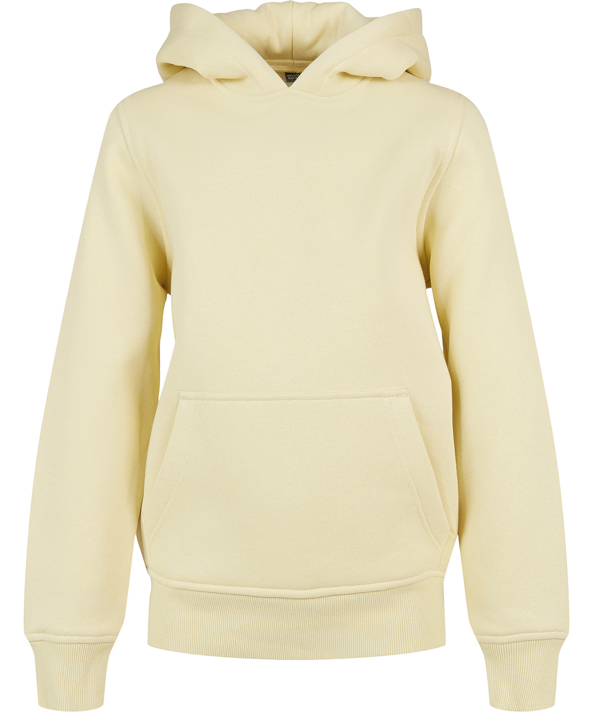 Tryck din logga på Hoodies från Build Your Brand - Anpassa Build Your Brand - Bas Hoodie för Barn i färgen Ljusgul för företag, föreningar och privatpersoner