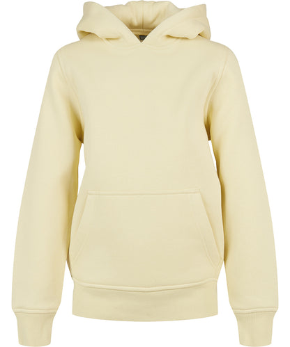 Tryck din logga på Hoodies från Build Your Brand - Anpassa Build Your Brand - Bas Hoodie för Barn i färgen Ljusgul för företag, föreningar och privatpersoner