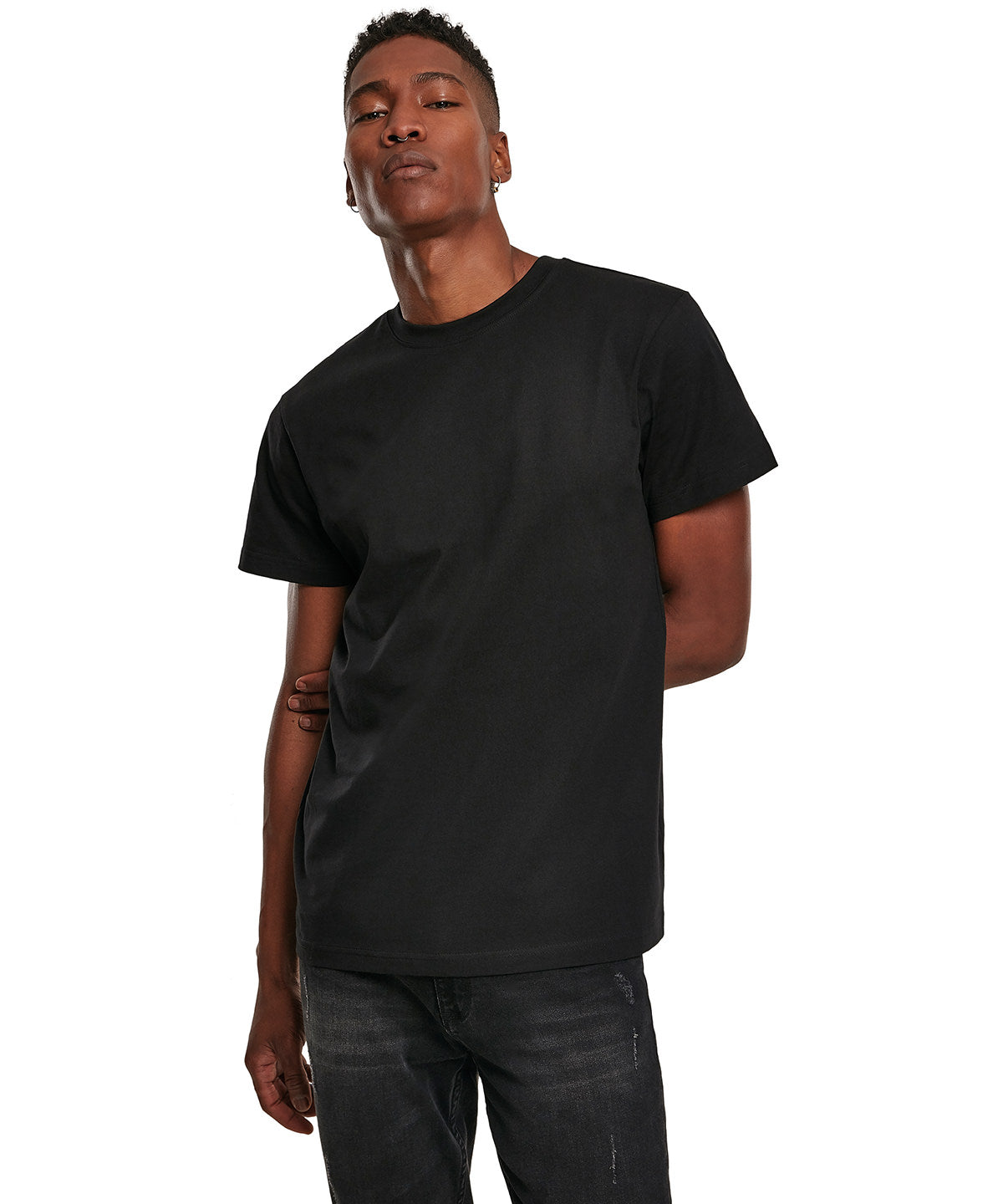 Tryck din logga på T-shirts från Build Your Brand - Anpassa Premium Combed Jersey Tee i färgen för företag, föreningar och privatpersoner