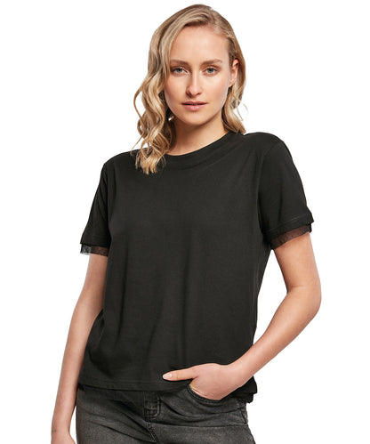 Tryck din logga på T-shirts från Build Your Brand - Anpassa Laces Tee - Dam i färgen för företag, föreningar och privatpersoner