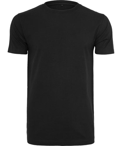 Tryck din logga på T-shirts från Build Your Brand - Anpassa Organic Crew Neck Tee - Herr i färgen Svart för företag, föreningar och privatpersoner
