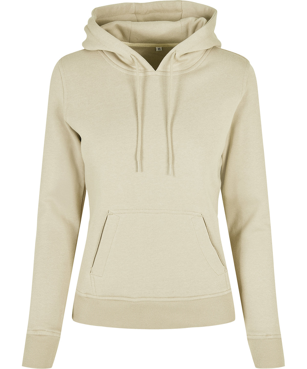 Tryck din logga på Hoodies från Build Your Brand - Anpassa Build Your Brand - Ekologisk Dam Hoodie i färgen Ljusgul för företag, föreningar och privatpersoner