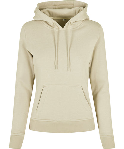 Tryck din logga på Hoodies från Build Your Brand - Anpassa Build Your Brand - Ekologisk Dam Hoodie i färgen Ljusgul för företag, föreningar och privatpersoner