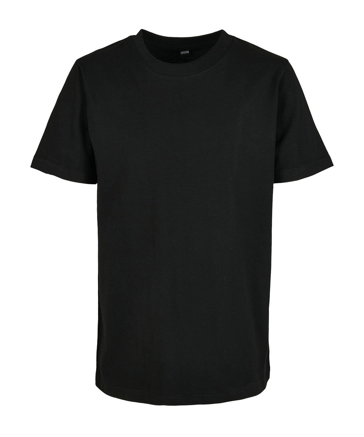 Tryck din logga på T-shirts från Build Your Brand - Anpassa BasicTee 2.0 - Barn i färgen Svart för företag, föreningar och privatpersoner