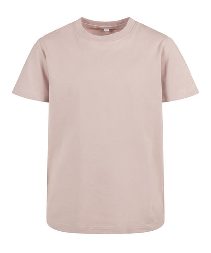 Tryck din logga på T-shirts från Build Your Brand - Anpassa BasicTee 2.0 - Barn i färgen Ljusrosa för företag, föreningar och privatpersoner