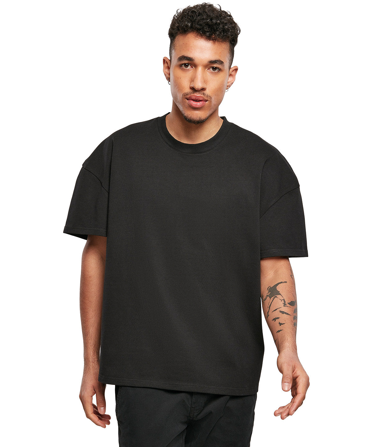 Tryck din logga på T-shirts från Build Your Brand - Anpassa Ultra Heavy Cotton Box Tee i färgen för företag, föreningar och privatpersoner