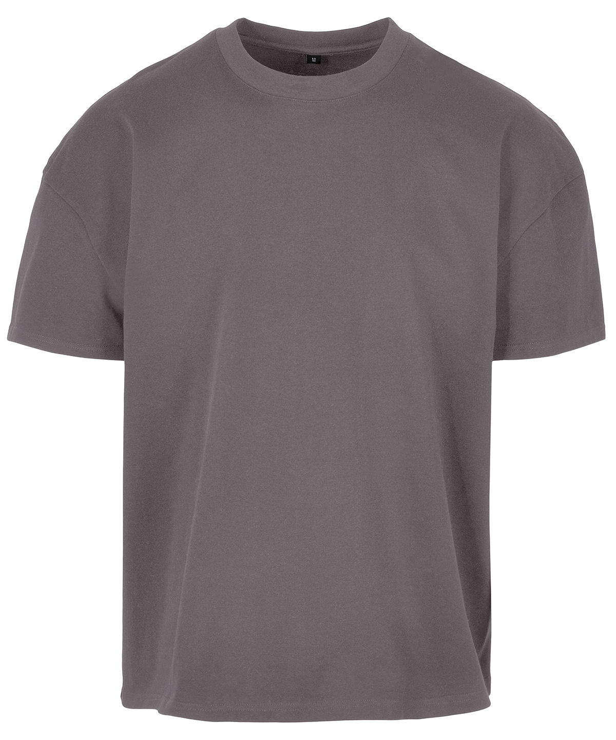 Tryck din logga på T-shirts från Build Your Brand - Anpassa Ultra Heavy Cotton Box Tee i färgen Mörkgrå för företag, föreningar och privatpersoner