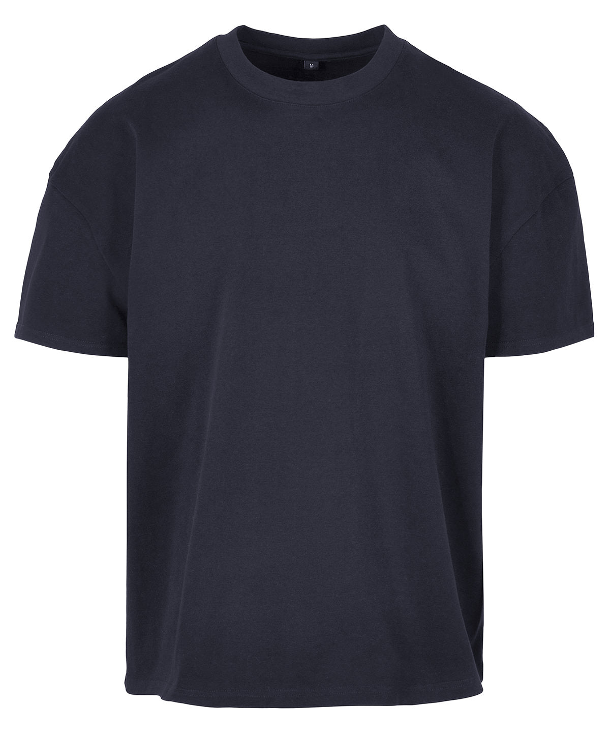 Tryck din logga på T-shirts från Build Your Brand - Anpassa Ultra Heavy Cotton Box Tee i färgen Marinblå för företag, föreningar och privatpersoner