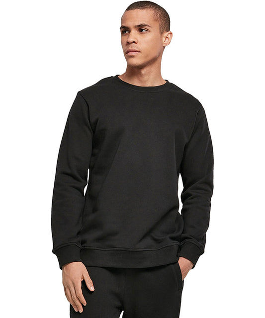 Tryck din logga på Sweatshirts från Build Your Brand - Anpassa Build Your Brand - Ekologisk Basic Crewneck i färgen för företag, föreningar och privatpersoner