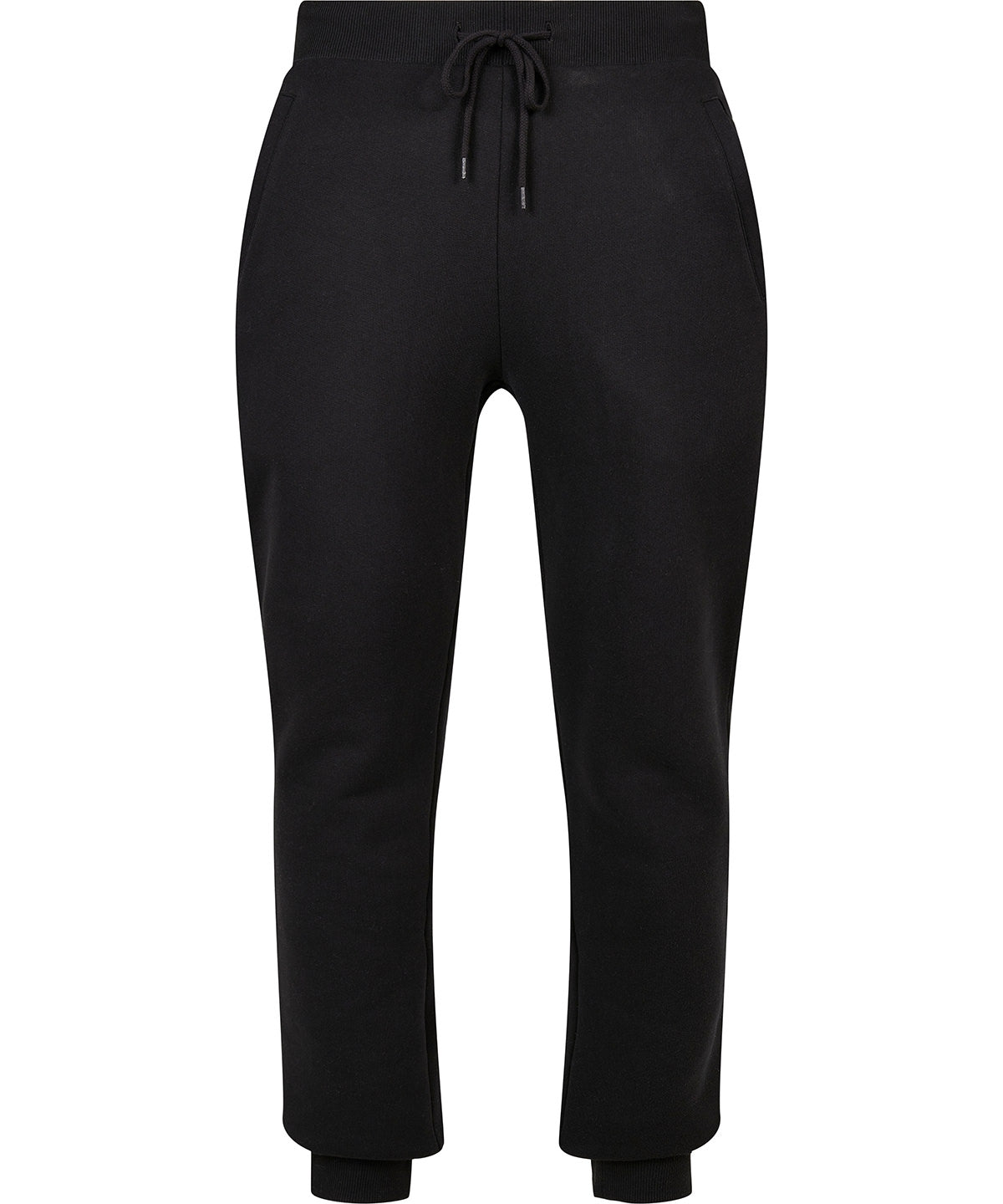 Tryck din logga på Mjukisbyxor från Build Your Brand - Anpassa Ekologiska bas sweatpants i färgen Svart för företag, föreningar och privatpersoner