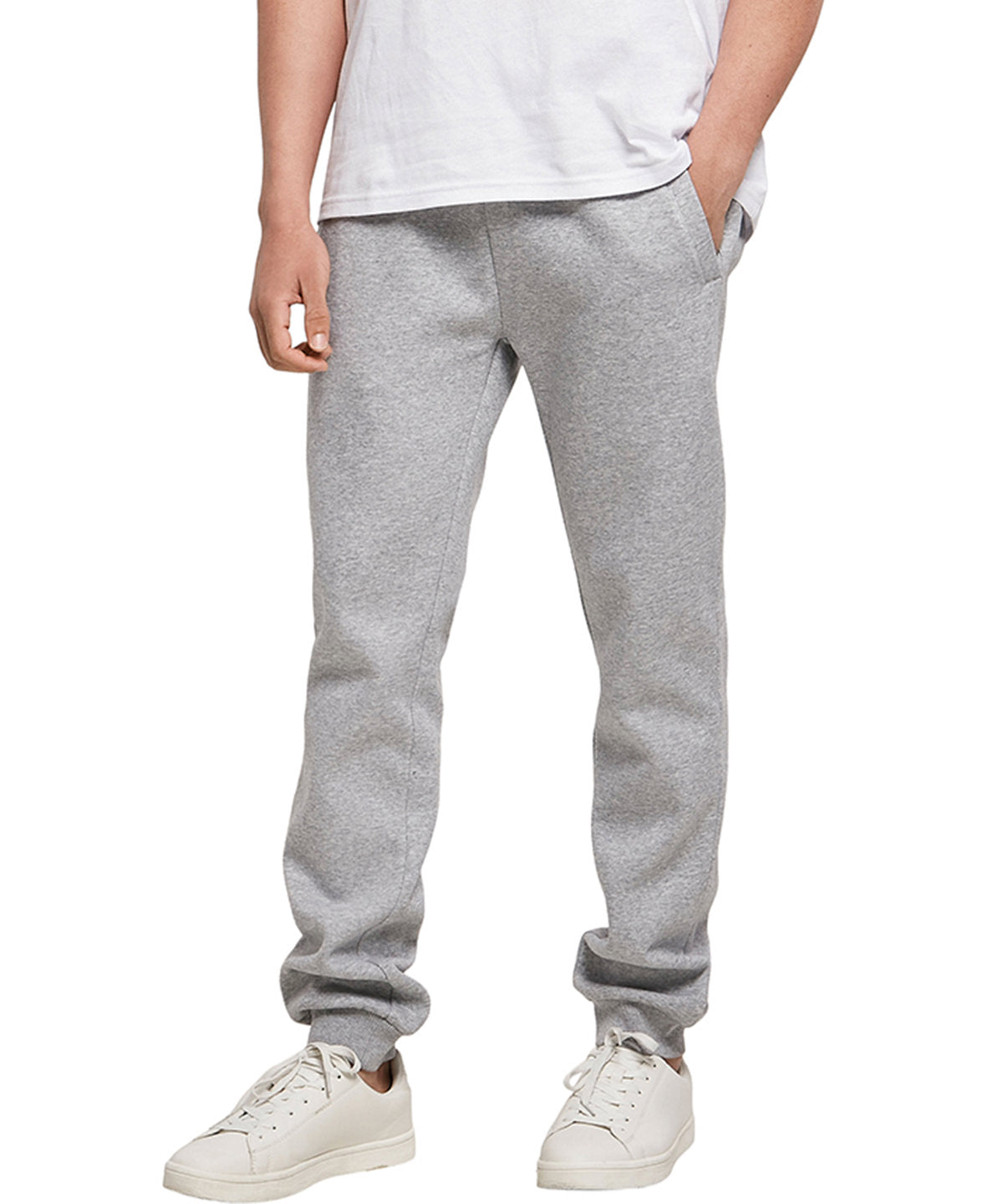 Tryck din logga på Mjukisbyxor från Build Your Brand - Anpassa Ekologiska bas sweatpants i färgen för företag, föreningar och privatpersoner