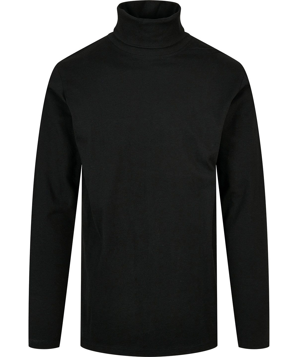 Tryck din logga på Sweatshirts från Build Your Brand - Anpassa Build Your Brand - Långärmad Tröja med Turtleneck i färgen Svart för företag, föreningar och privatpersoner