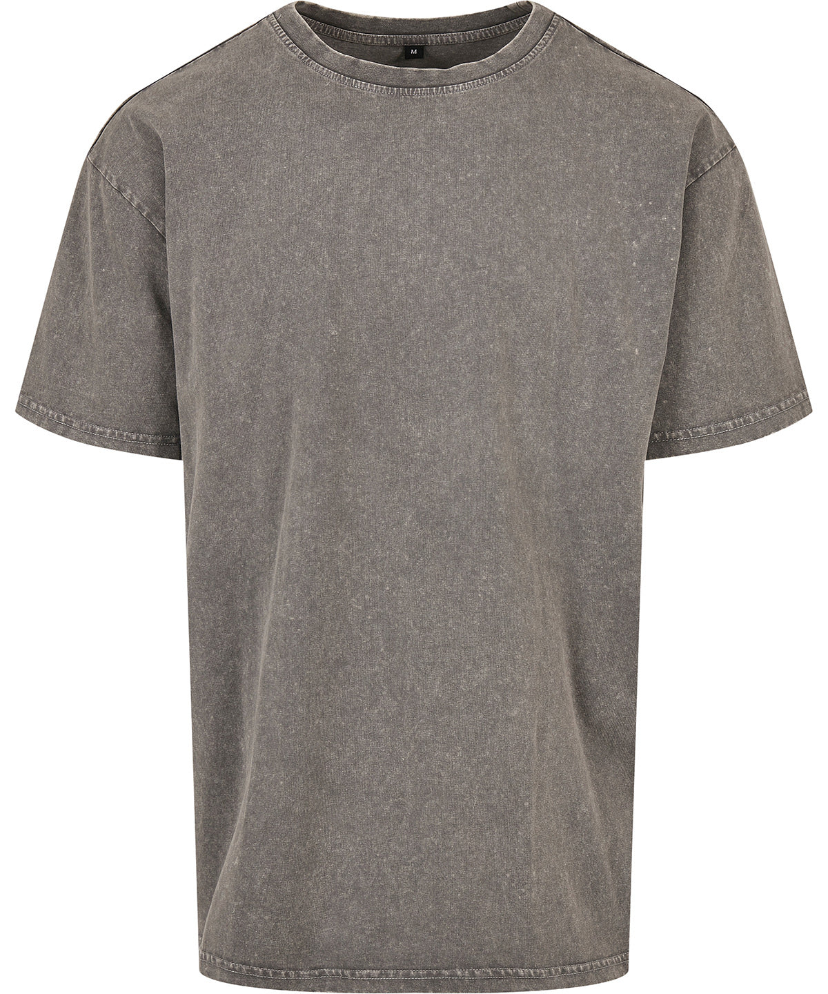 Tryck din logga på T-shirts från Build Your Brand - Anpassa Acid Washed Heavy Oversized Tee i färgen Mellangrå för företag, föreningar och privatpersoner