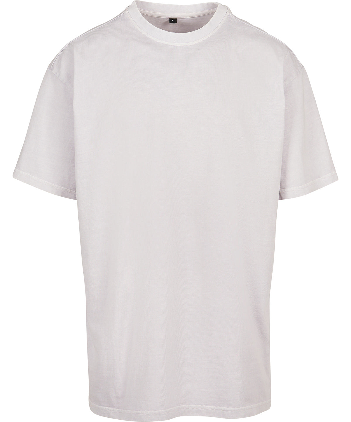 Tryck din logga på T-shirts från Build Your Brand - Anpassa Acid Washed Heavy Oversized Tee i färgen Ljus lila för företag, föreningar och privatpersoner