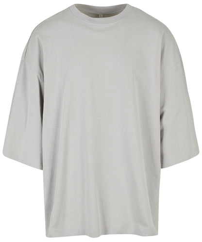 Tryck din logga på T-shirts från Build Your Brand - Anpassa Huge Oversized Tee - Unisex i färgen Ljusgrå för företag, föreningar och privatpersoner