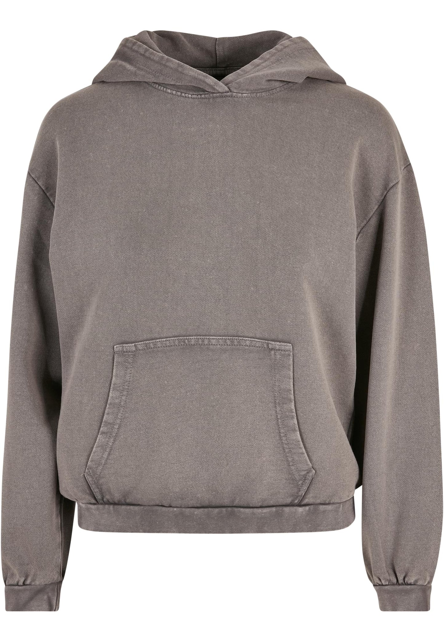 Tryck din logga på Hoodies från Build Your Brand - Anpassa Build Your Brand - Syra-tvättad Oversized Hoodie för Damer i färgen Mellangrå för företag, föreningar och privatpersoner