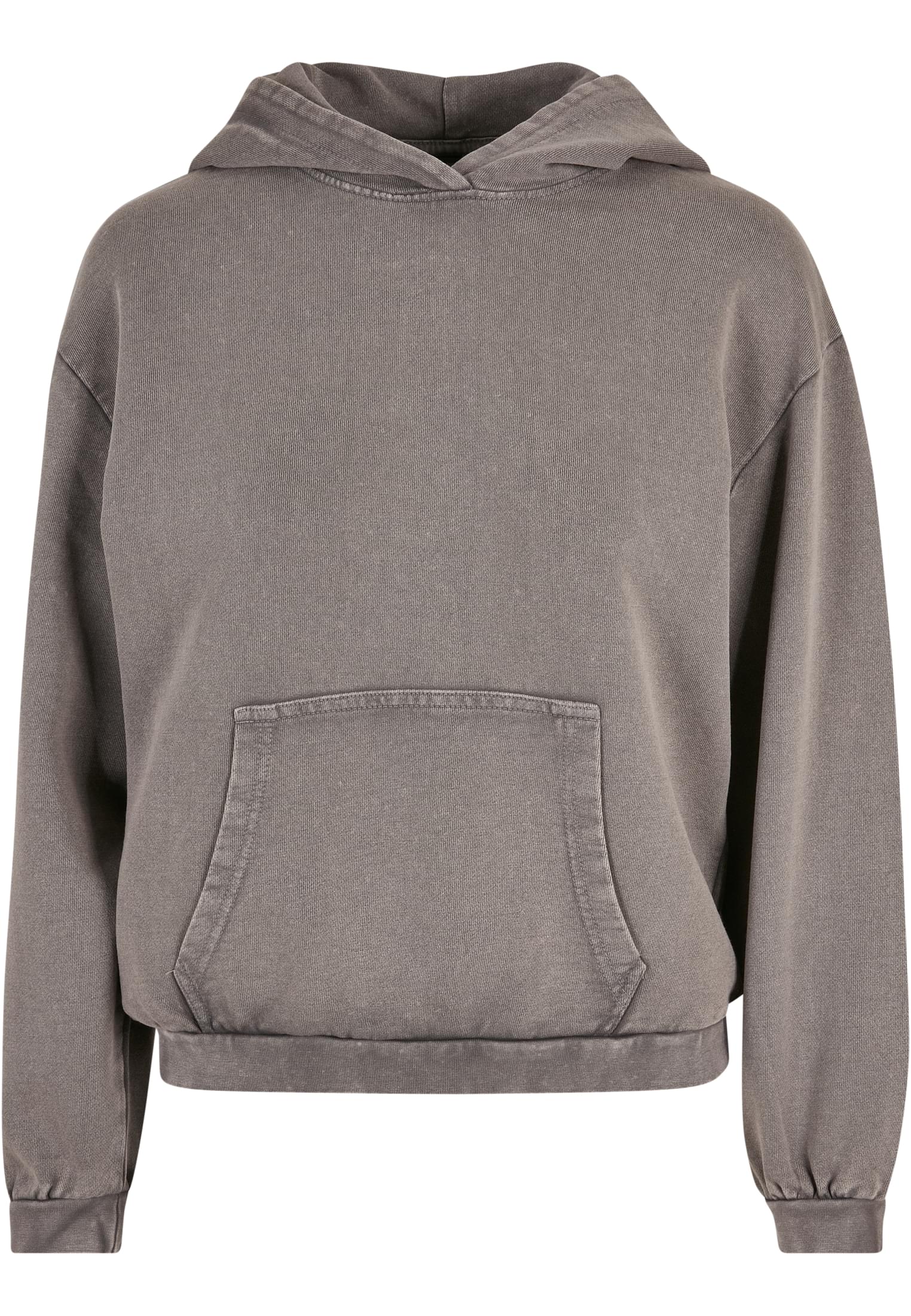 Tryck din logga på Hoodies från Build Your Brand - Anpassa Build Your Brand - Syra-tvättad Oversized Hoodie för Damer i färgen Mellangrå för företag, föreningar och privatpersoner