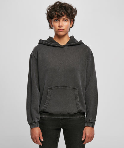 Tryck din logga på Hoodies från Build Your Brand - Anpassa Build Your Brand - Syra-tvättad Oversized Hoodie för Damer i färgen för företag, föreningar och privatpersoner