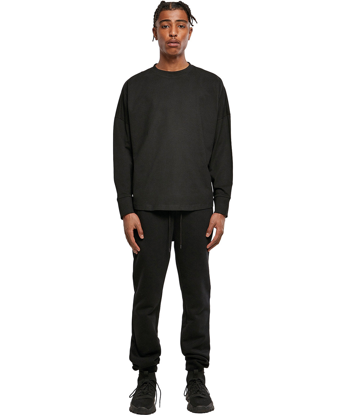 Tryck din logga på Sweatshirts från Build Your Brand - Anpassa Build Your Brand - Oversized Långärmad Tröja i färgen för företag, föreningar och privatpersoner