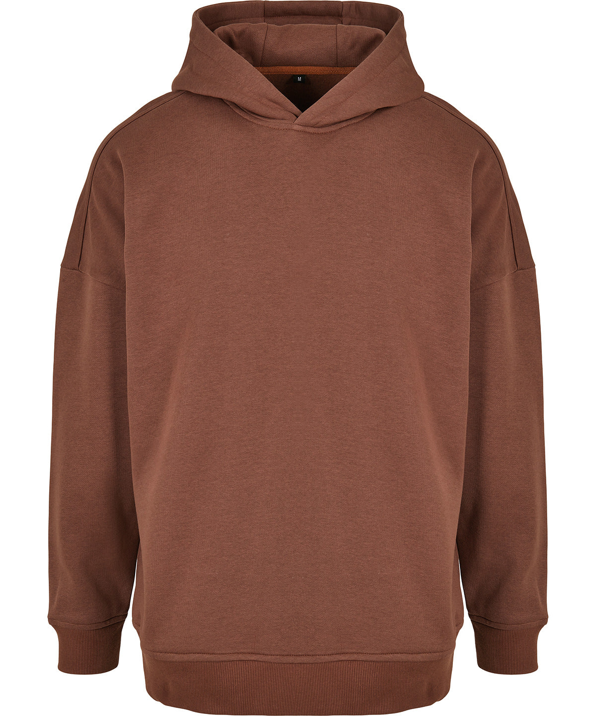 Tryck din logga på Hoodies från Build Your Brand - Anpassa Build Your Brand - Hoodie med Överdimensionerad Ärmsnitt i färgen Mellanbrun för företag, föreningar och privatpersoner