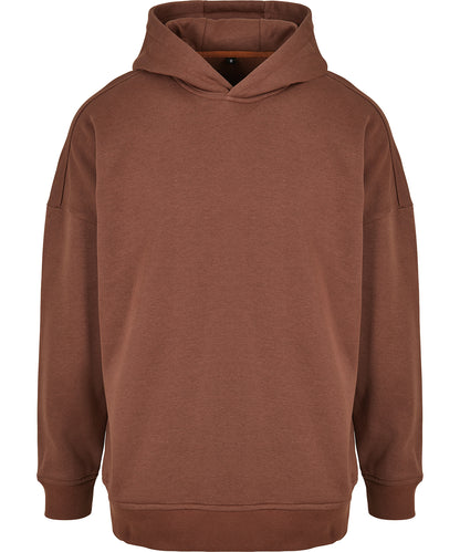 Tryck din logga på Hoodies från Build Your Brand - Anpassa Build Your Brand - Hoodie med Överdimensionerad Ärmsnitt i färgen Mellanbrun för företag, föreningar och privatpersoner